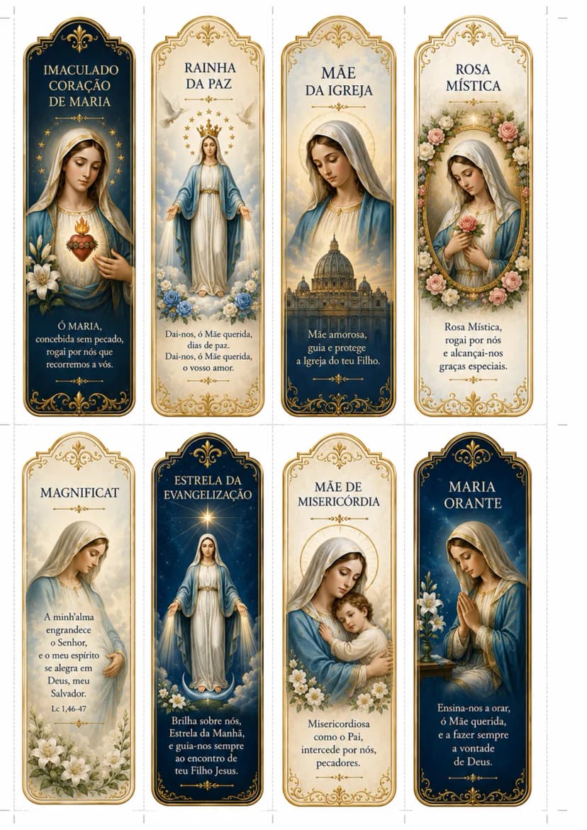 150 Marcadores Católicos - conteúdo