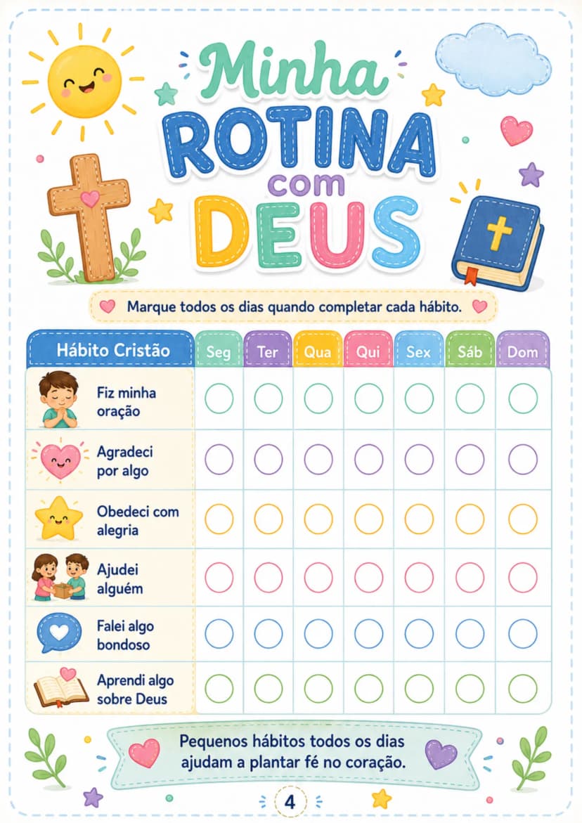 Kit Rotina Cristã - conteúdo